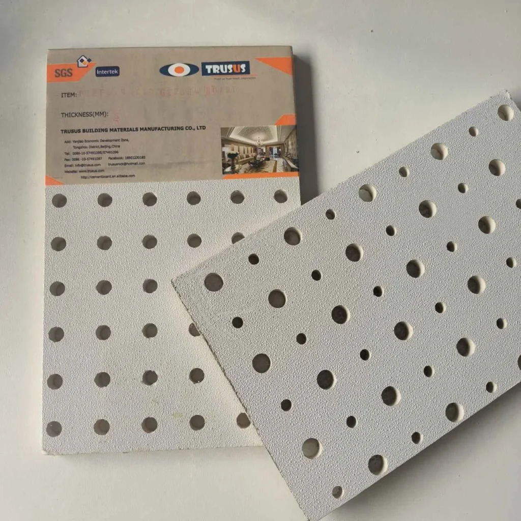 Does Perforated Gypsum Board Improve Echo Control In Large Halls?